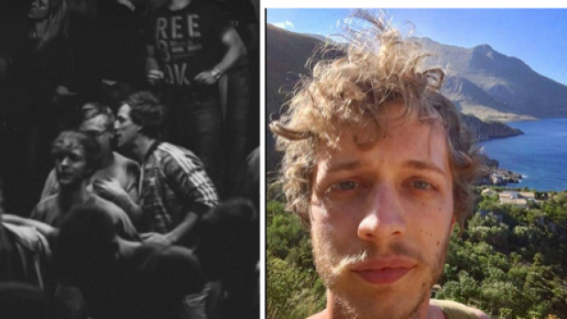 Davide Maran nella discoteca Klub K4 di Lubiana