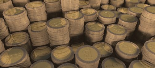 Brownian Bitcoin Piles by fdecomite