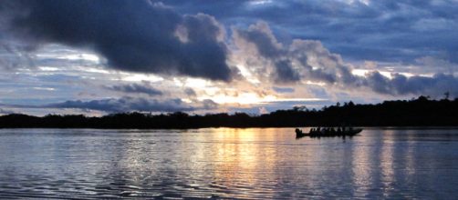 Sunset at Laguna Negra, Cuyabeno- Ecuador. Image credit: Sara Andreini
