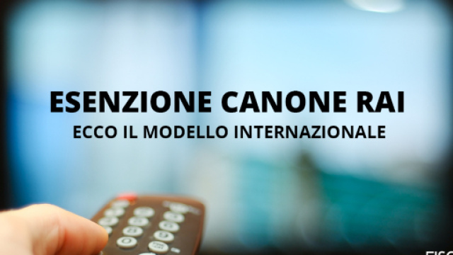 Esenzione canone RAI: ecco il modello internazionale fisco7.it