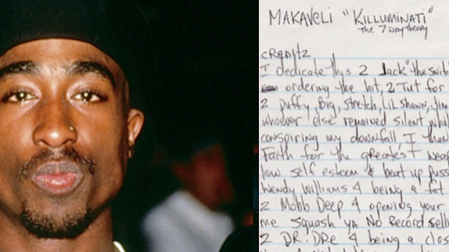 Tupac: svelata al mondo l'esistenza di un dissing contro tutta la scena