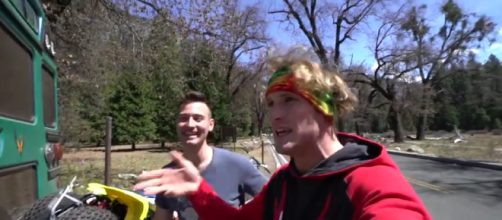 Logan Paul at Yosemite National Park. - [Photo via Logan Paul Vlogs / YouTube screencap]