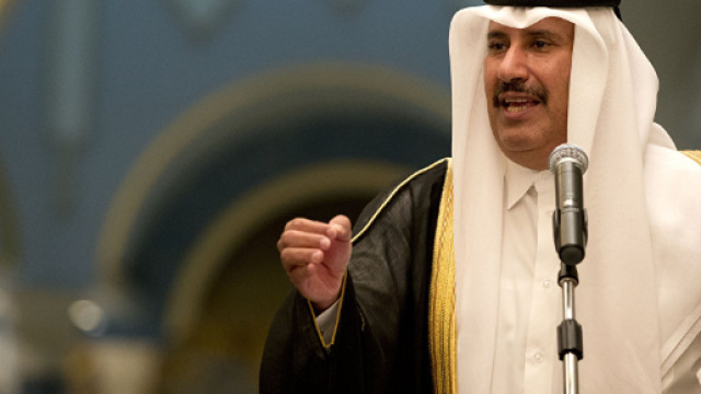 L'ex premier del Qatar sostiene l'esistenza dello stato ebraico.