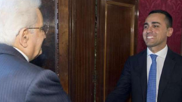 Luigi Di Maio e Sergio Mattarella