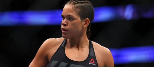 Amanda Nunes versus Raquel Pennington UFC 224. [ Image credit: mmajunkie & Twitter/UFC ]