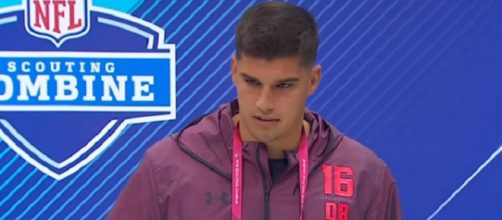 The Patriots recently had a closer look at Mason Rudolph. - [Image Credit: Football Talk / YouTube screencap]
