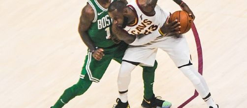 Lebron and Kyrie battle. - [Photo Via Erik Drost / Wikimedia Commons]