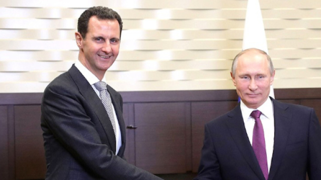 Il presidente siriano Bashar al-Assad e il presidente russo Vladimir Putin