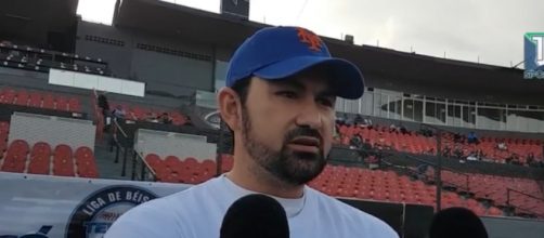 Adrian Gonzalez brough in four runs with one bat. [image source: TJ Sports -YouTube]