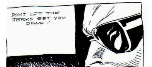 'Hardliner,' drawing by Joan Altabe courtesy of the artist.