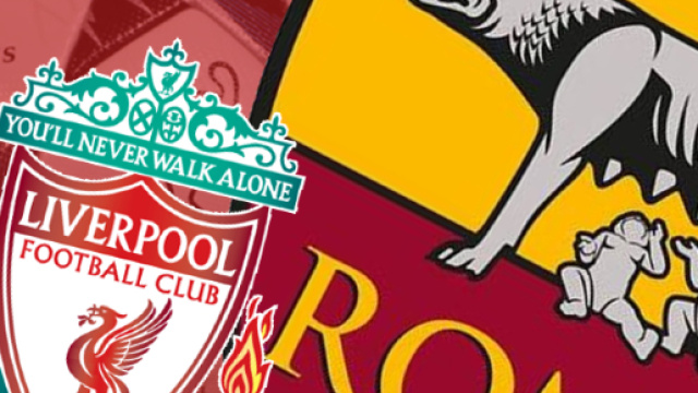 I logo delle due squadre che si affronteranno mercoled&igrave; sera allo stadio Olimpico di Roma nella semifinale di Champions League.