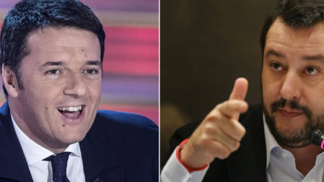 Messaggi sms tra Renzi e Salvini