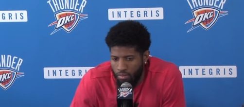 Paul George interview. - [The Oklahoman / YouTube screencap]