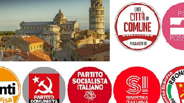 E' pioggia di liste di sinistra alle elezioni amministrative a Pisa