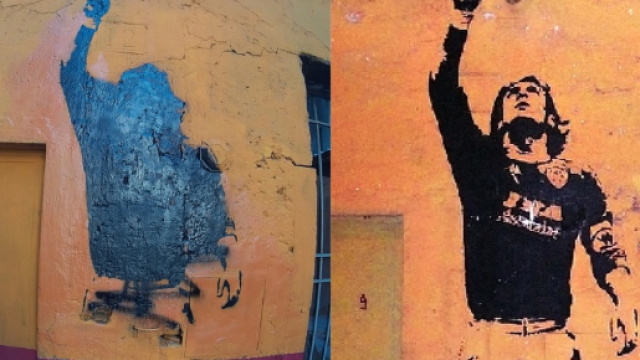 Roma, deturpato il murales dedicato a Totti
