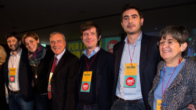 Pietro Grasso e alcuni dirigenti di LeU (Foto: Profilo FB ufficiale di Liberi e Uguali)