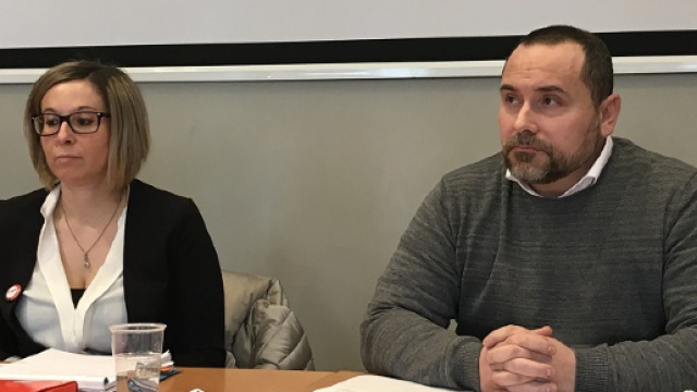 Elisa Tripodi e Luciano Mossa, candidati del M5S alle Regionali in Valle d'Aosta (ph. AostaNews24)