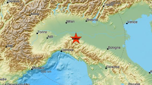 Terremoto Piacenza: tratto da EMSC