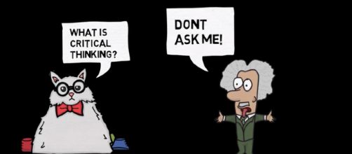 How to develop critical thinking depends on who you ask. - [Image source: Wireless Philosophy/ YouTube screencap]