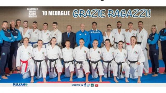 La nazionale italiana di karate