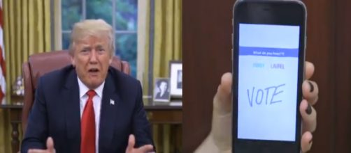 Donald Trump at White House, via Twitter