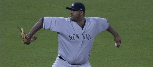 CC Sabathia has always pitched well at Kauffman Stadium, but untimely hitting prevented him from winning. [Keith Allison/WikiCommons].