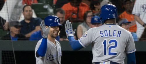 Whit Merrifield (left). - [Keith Allison via Flickr]