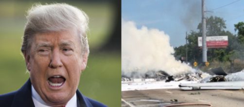 Donald Trump, National Guard crash, via Twitter