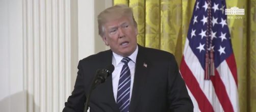 Donald Trump vows to stand behind the victims of this school shooting. [image source: @realDonaldTrump | Twitter]