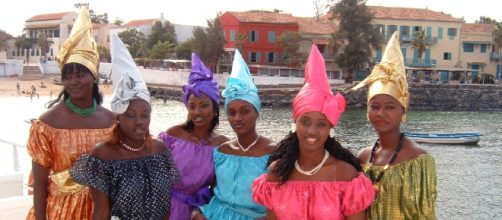 Grupo de mujeres senegalesas residentes en Murcia (Espa&ntilde;a).