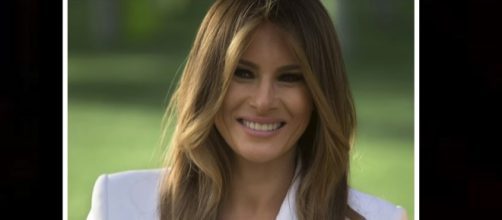 Donald Trump fails with his own wife's name in tweet. [image source: Fox News - YouTube]