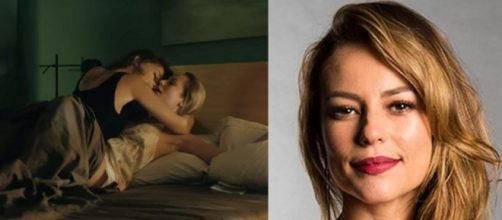 Paolla Oliveira aparece em cenas com outra mulher.