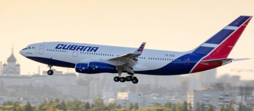 Avi&oacute;n de Cubana de Aviaci&oacute;n en Cuba