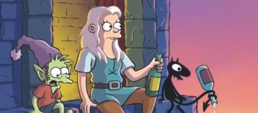 'Disenchantment' promo photo featuring (from left to right) Elfo, Bean, and Luci (via YouTube - moviemaniacsDE)