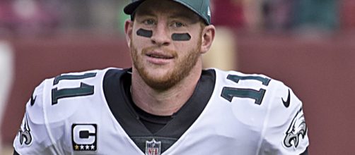 Philadelphia Eagles&rsquo; Carson Wentz recovering well from ACL injury [Image by Keith Allison / Flickr]