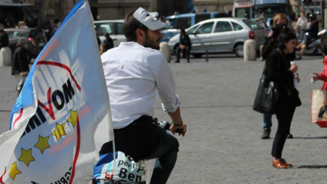 Il leader del Movimento5Stelle, Alessandro Di Battista