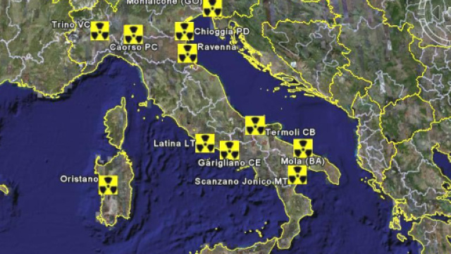 mappa centrali nucleari in Italia | Il simplicissimus - ilsimplicissimus2.com