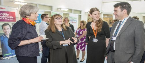 Theresa May on NHS visit via flickr.com