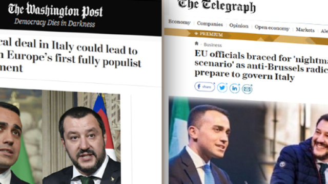 La stampa estera &egrave; piuttosto scettica verso l'alleanza di governo Lega-M5S.