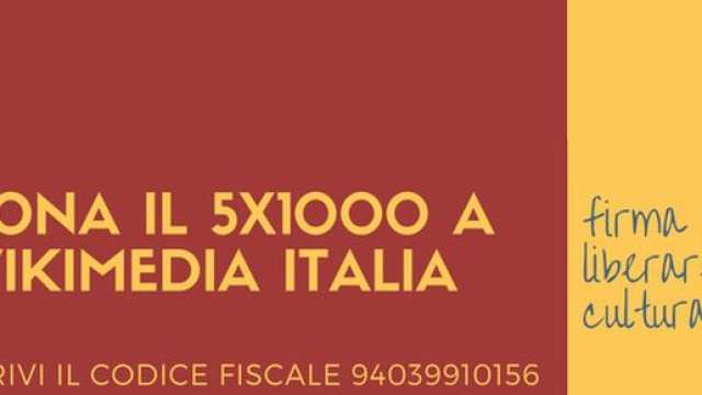 Elenchi definitivi cui destinare il 5x1000 dell'Irpef - Foto By Francesca Lissoni (WMIT) (Wikimedia Commons)