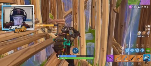 A screenshot from 'Fortnite' - YouTube/Camping Rusher - Fortnite