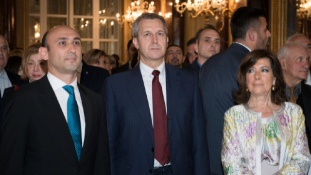 Roma - ricevimento centenario dell'Azerbaigian - - Mammad Ahmadzada - Benedetto della Vedova - Elisabetta Alberti Casellati