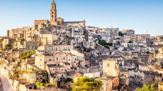 Spettacolare vista di Matera, la citt&agrave; dei sassi