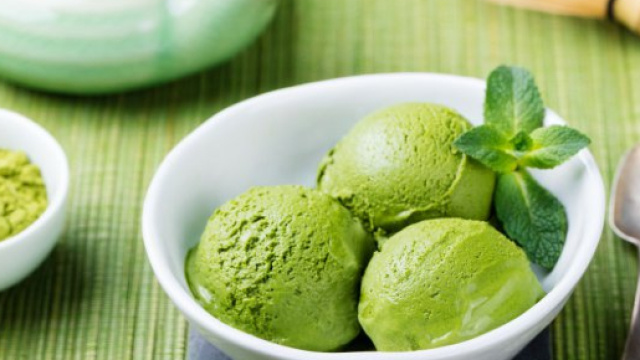 Gelato al t&egrave; verde matcha immagine dimostrativa