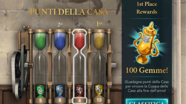 Hogwarts Mystery coppa delle case