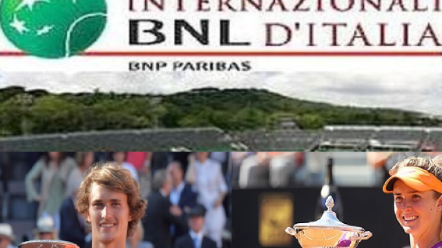 Il re e la regina di Roma 2017 Alexander Zverev e Elina Svitolina