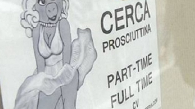 Perugia: "Cercasi prosciuttine", polemiche per l'annuncio di lavoro sessista