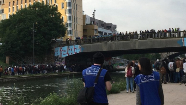 Migrants : &Eacute;vacuation du camp du Mill&eacute;naire &agrave; Paris