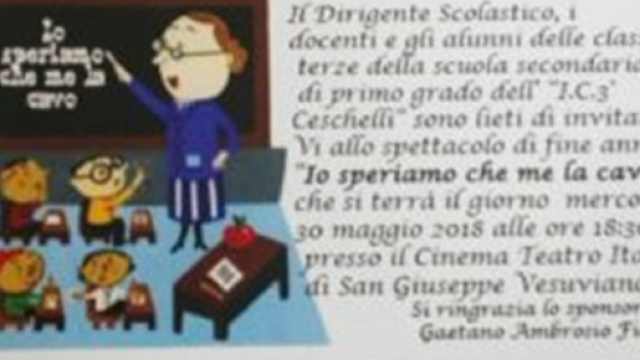 "Io speriamo che me la cavo", lo spettacolo proposto dagli alunni delle classi 3&deg; della scuola media Don Gino Ceschelli (foto:web)
