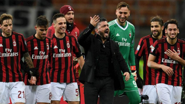 A.C. Milan, squadra che sabato ha vinto 4-1 contro il Verona.